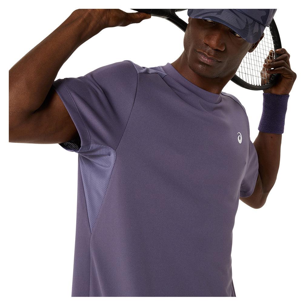 Men's Court Short Sleeve Top Greyish Purple