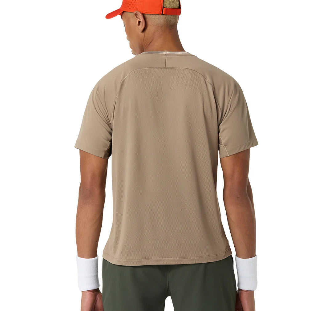Men's Game Short Sleeve Tennis Top,Apparel,Asics,,,Tennis Express,2041A379_200_2