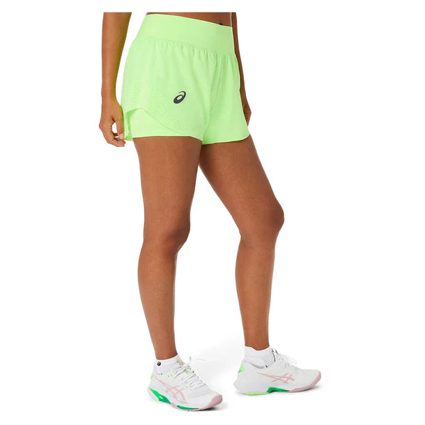 Women's Match Laser Cut Short Illuminate Green