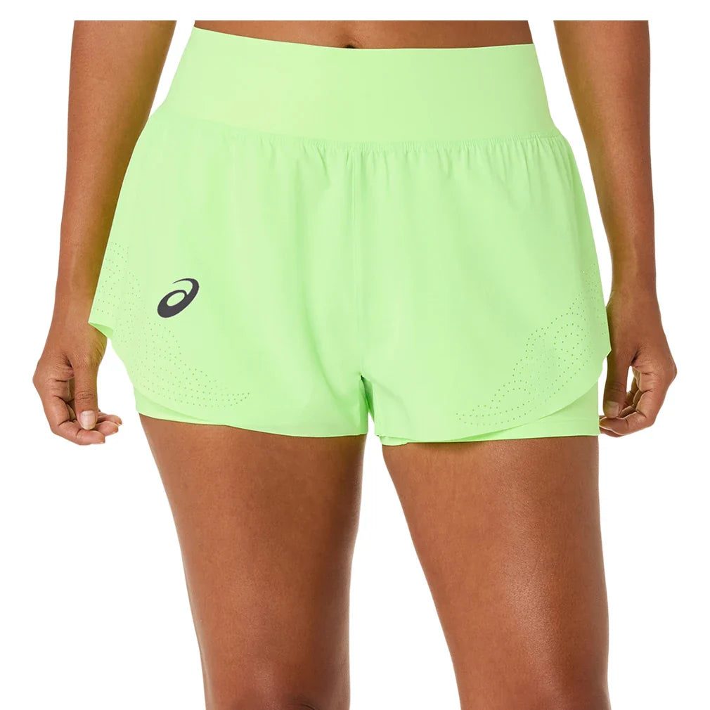 Women's Match Laser Cut Short Illuminate Green