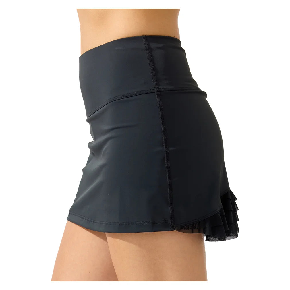 Women's Cute as a Bunny 13 Inch Skort Black, Bobbe, Pickleball Express, 205-50104BF26-6