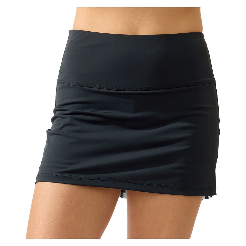 Women's Cute as a Bunny 13 Inch Skort Black, Bobbe, Black, Pickleball Express, 205-50104BF26-BLACK-1