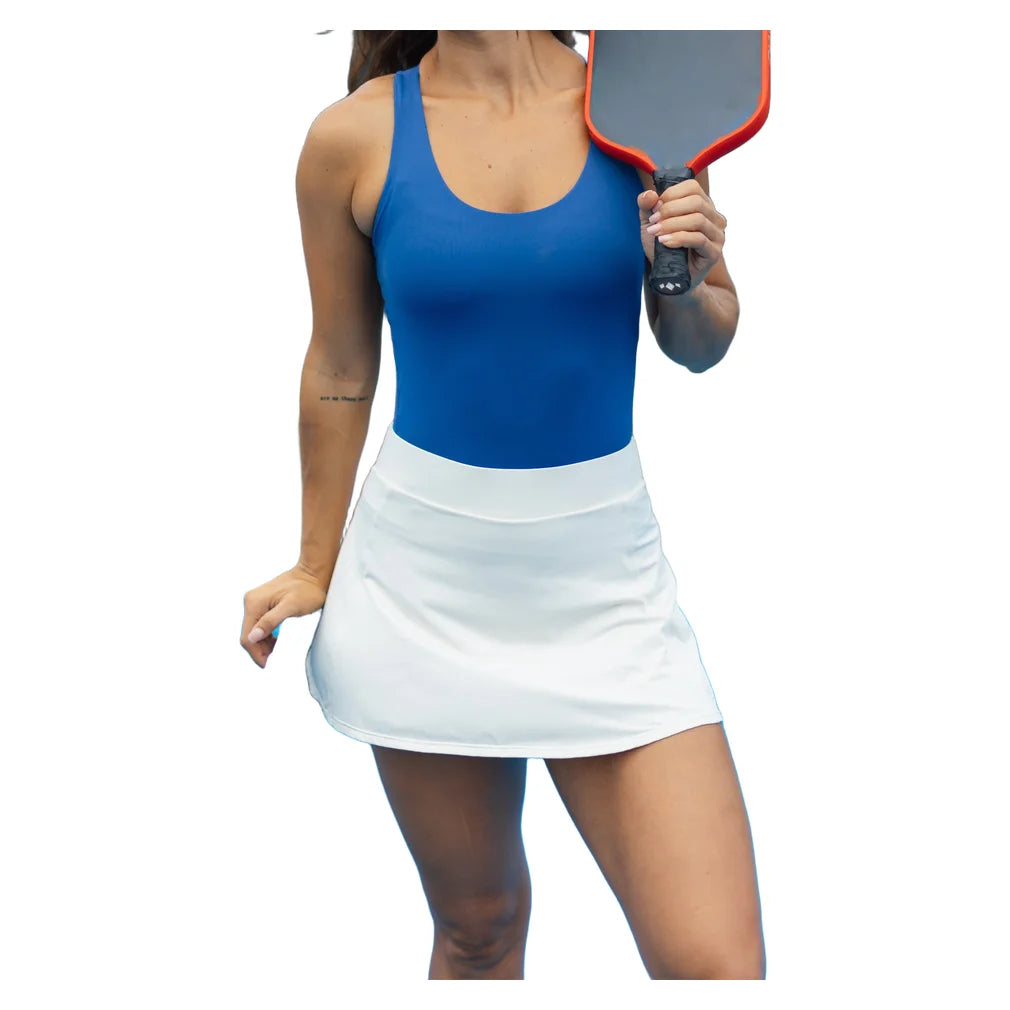 Women's 13 Inch Skort Alabaster, Sofibella, Pickleball Express, 2058-ALBH26-5