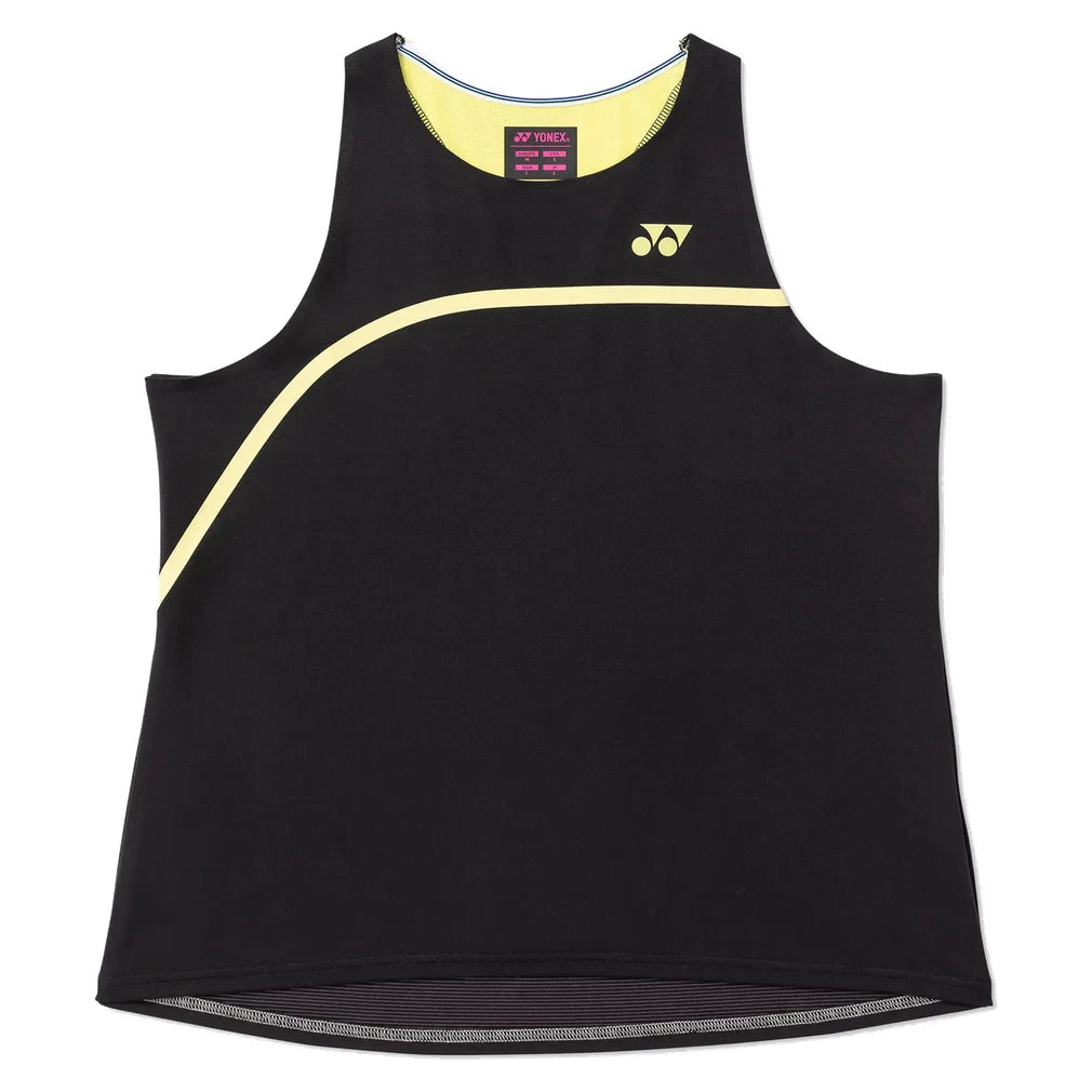 Women's Tournament Tank, Yonex, Black, Pickleball Express, 20932-BLACK-1