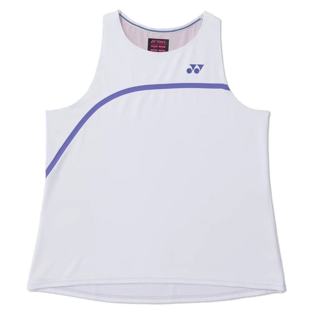 Women's Tournament Tank, Yonex, White, Pickleball Express, 20932-WHITE-1