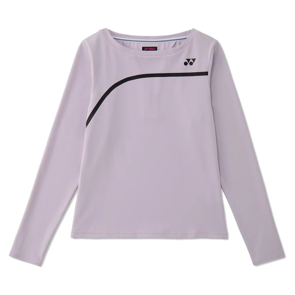 Women's Tournament Long Sleeve Shirt, Yonex, Pale Lilac, Pickleball Express, 20934-PALE-LILAC-1