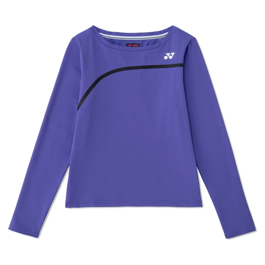 Women's Tournament Long Sleeve Shirt, Yonex, Prune, Pickleball Express, 20934-PRUNE-1