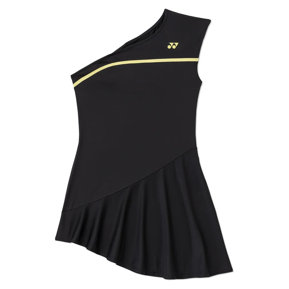 Women's Tournament Dress with Inner Shorts, Yonex, Black, Pickleball Express, 20935-BLACK-1