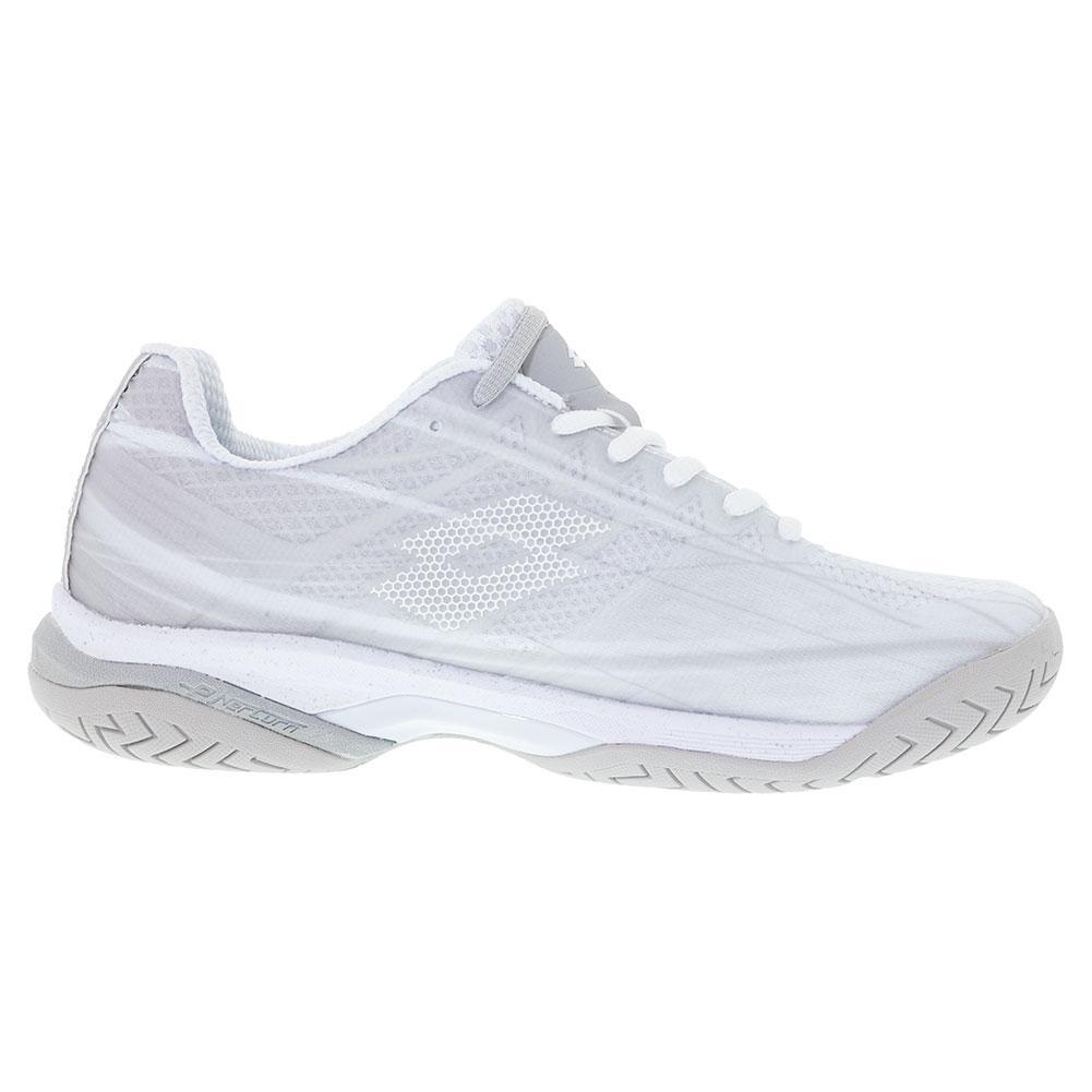 Women's Mirage 300 Speed Shoes All White and Silver Metal 2