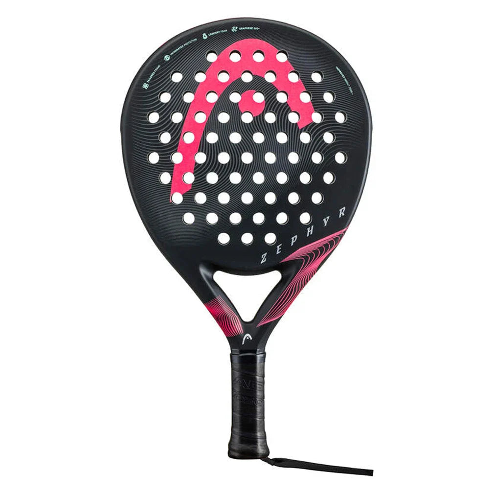 Zephyr Pro 2023 Padel Paddle Black and Pink-Padel Racquets-Head-, [current_file_name-Tennis Express