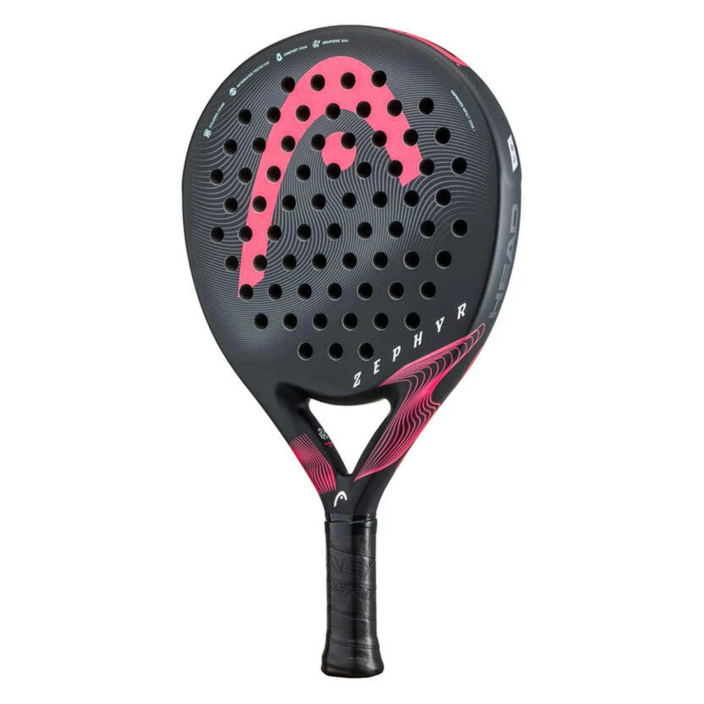 Zephyr Pro 2023 Padel Paddle Black and Pink-Padel Racquets-Head-, [current_file_name-Tennis Express