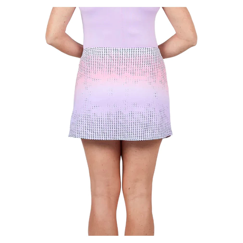 Women's 14 Inch Tennis Skort Degrade Dots