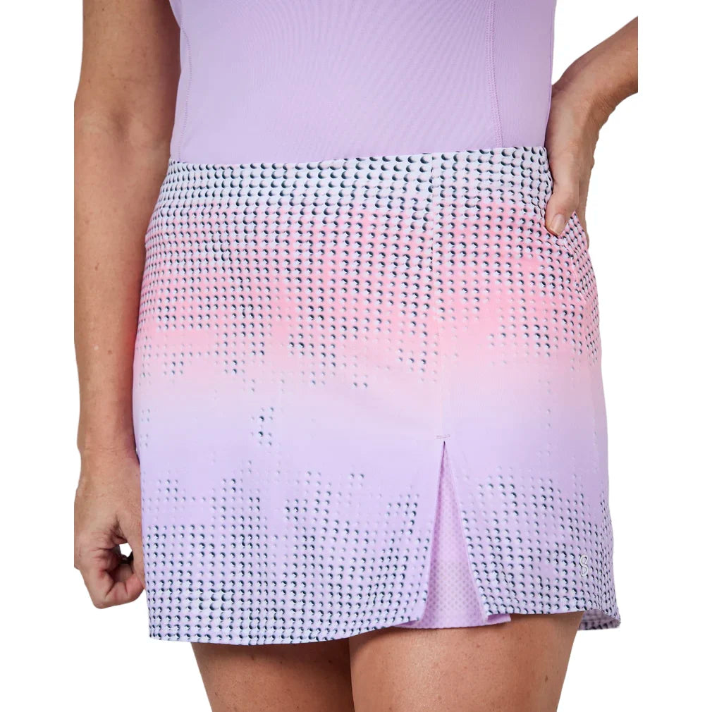 Women's 14 Inch Tennis Skort Degrade Dots