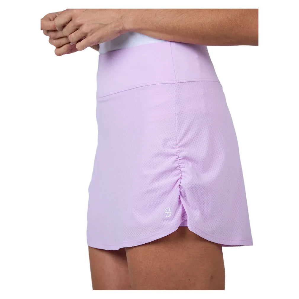 Women's 13 Inch Tennis Skort Degrade Dots and Lavender