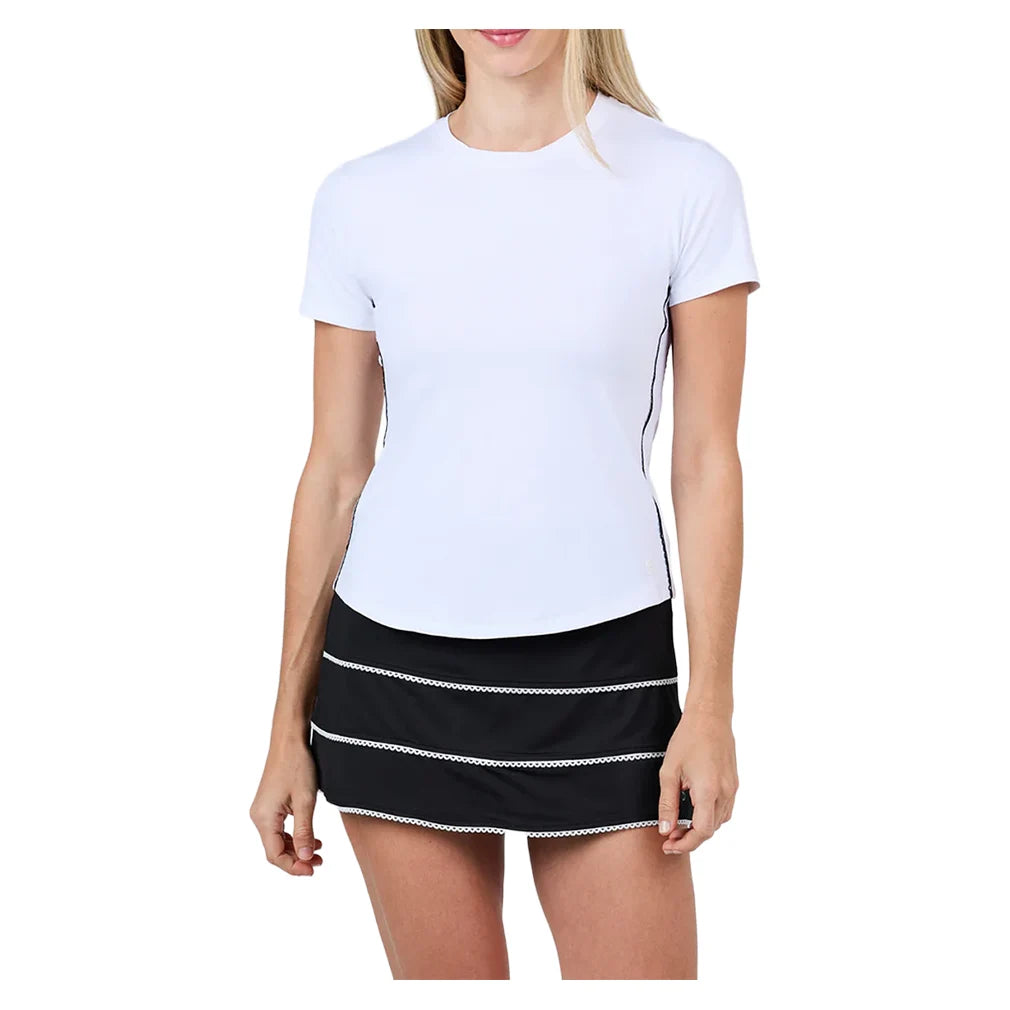 Women's Short Sleeve Tennis Top White