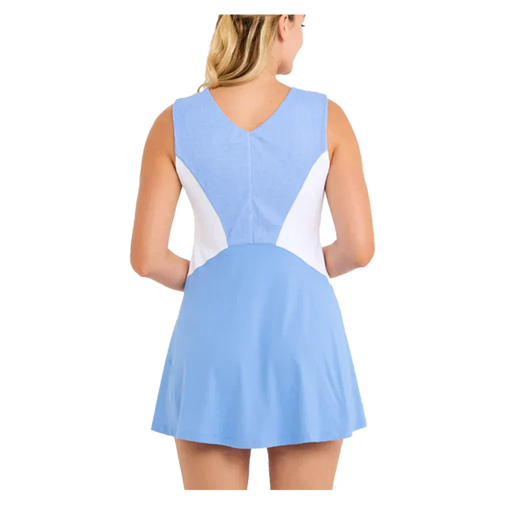 Women's Dress White and Periwinkle