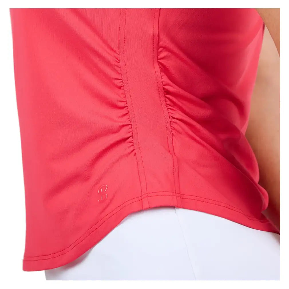 Women's Style Icons Short Sleeve Tennis Top Berry Red