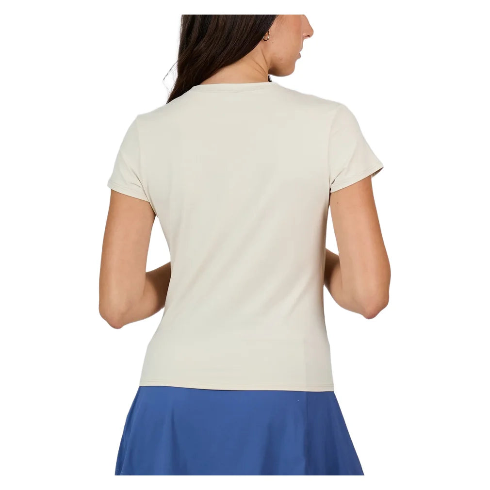 Women's Short Sleeve Top Alabaster, Sofibella, Pickleball Express, 2488-ALBH26-1