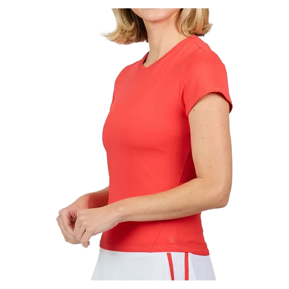 Women's Short Sleeve Top Hibiscus