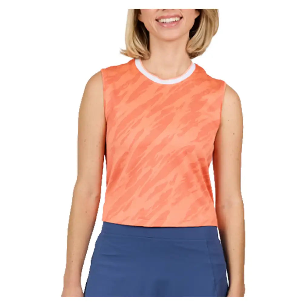 Women's Wild Side Jacquard Sleeveless Tennis Top