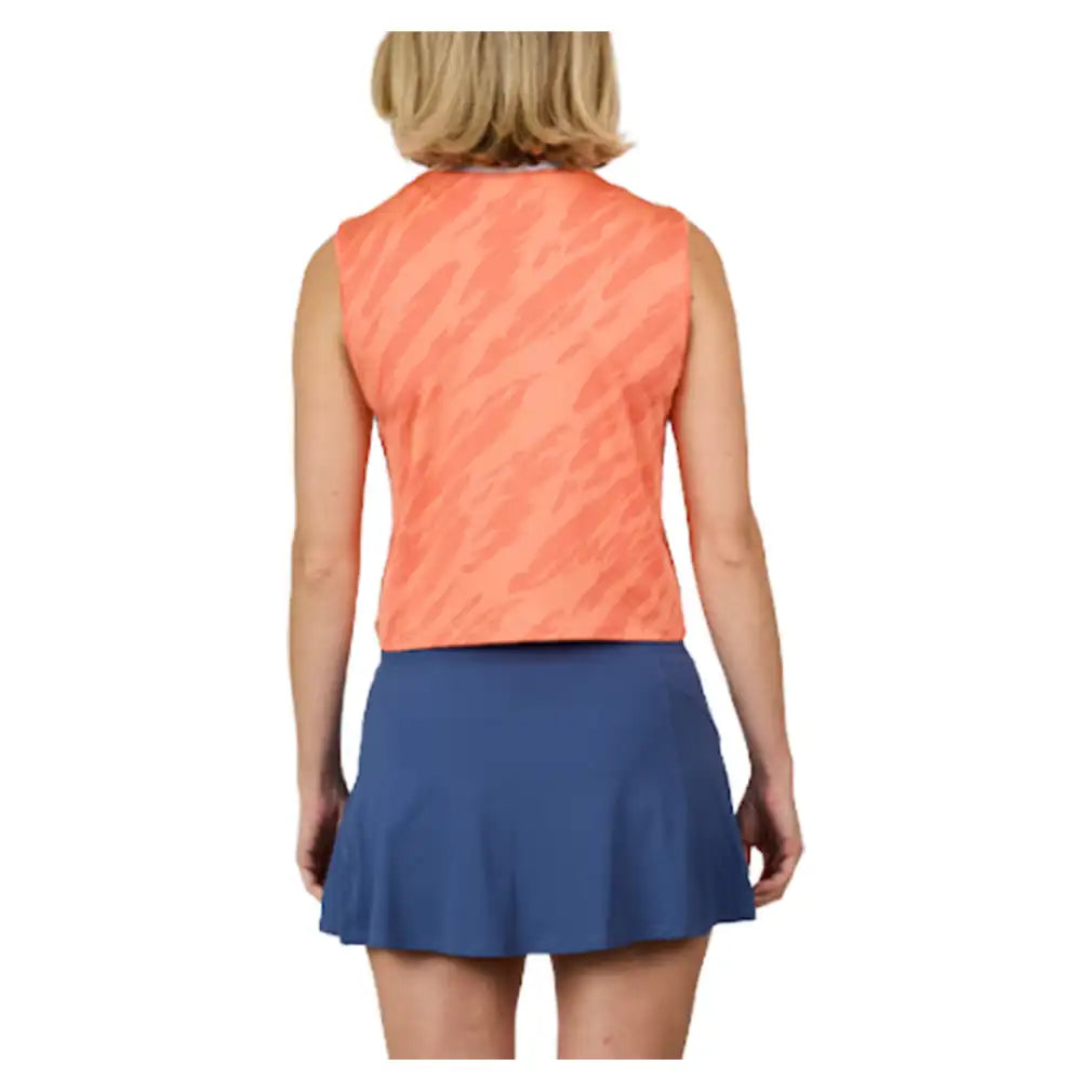 Women's Wild Side Jacquard Sleeveless Tennis Top