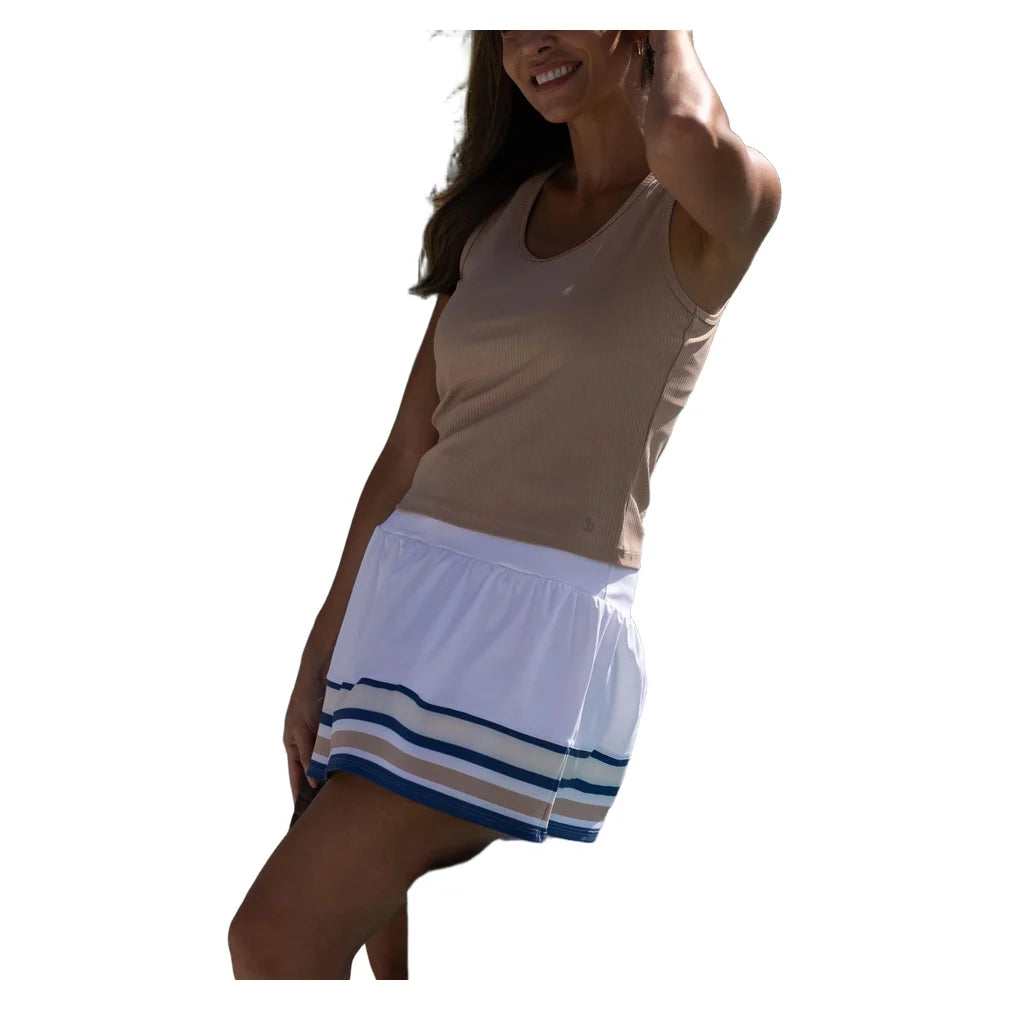 Women's Racerback Tank Mocha, Sofibella, Pickleball Express, 2518QUF-MOCH26-4