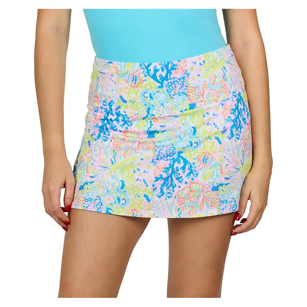 Women's UV Colors 14 Inch Skort Festive Floral