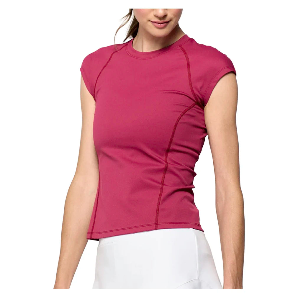 Women`s Vision Tennis Tee Burgundy