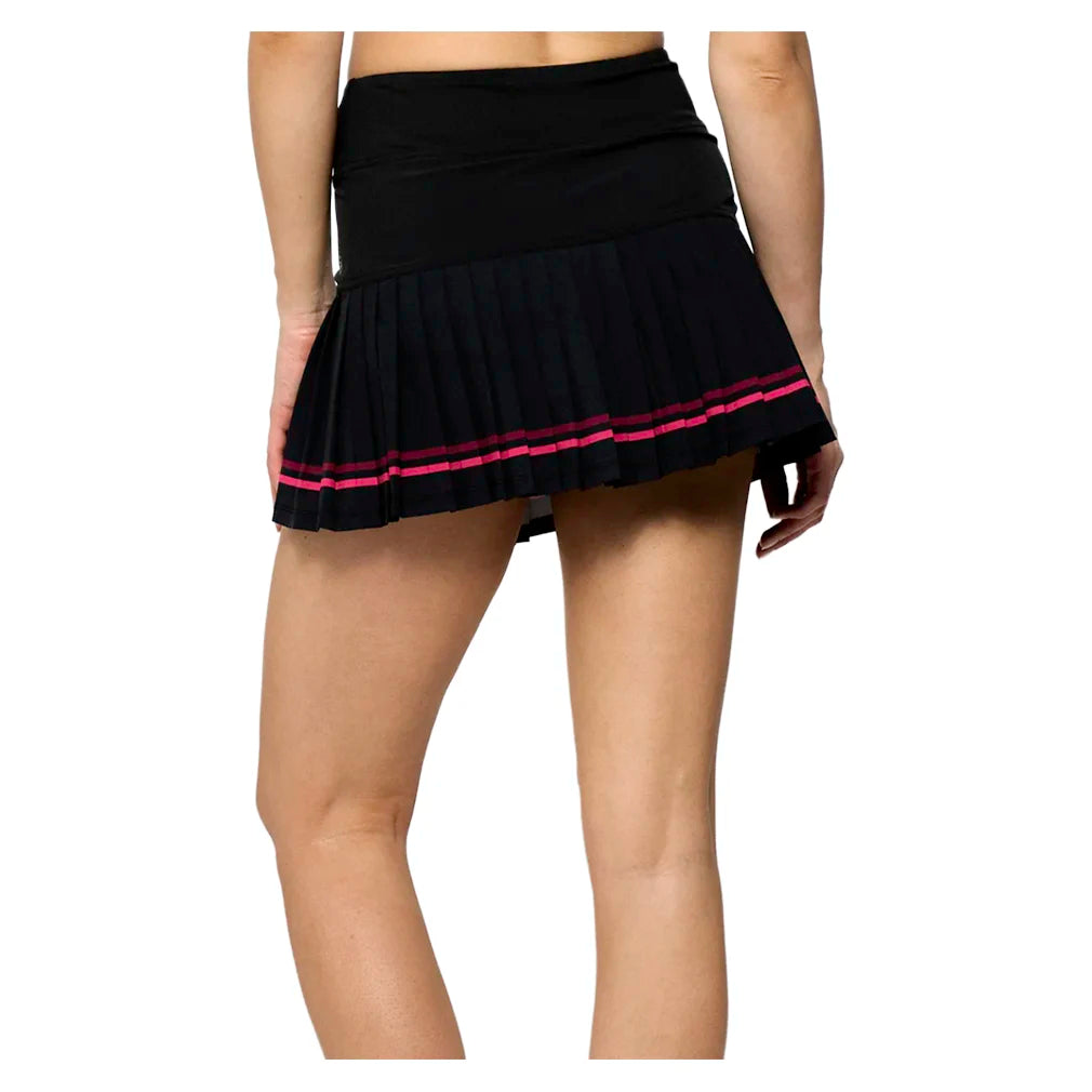 Women's Status 13 Inch Skort Black and Bright Pink