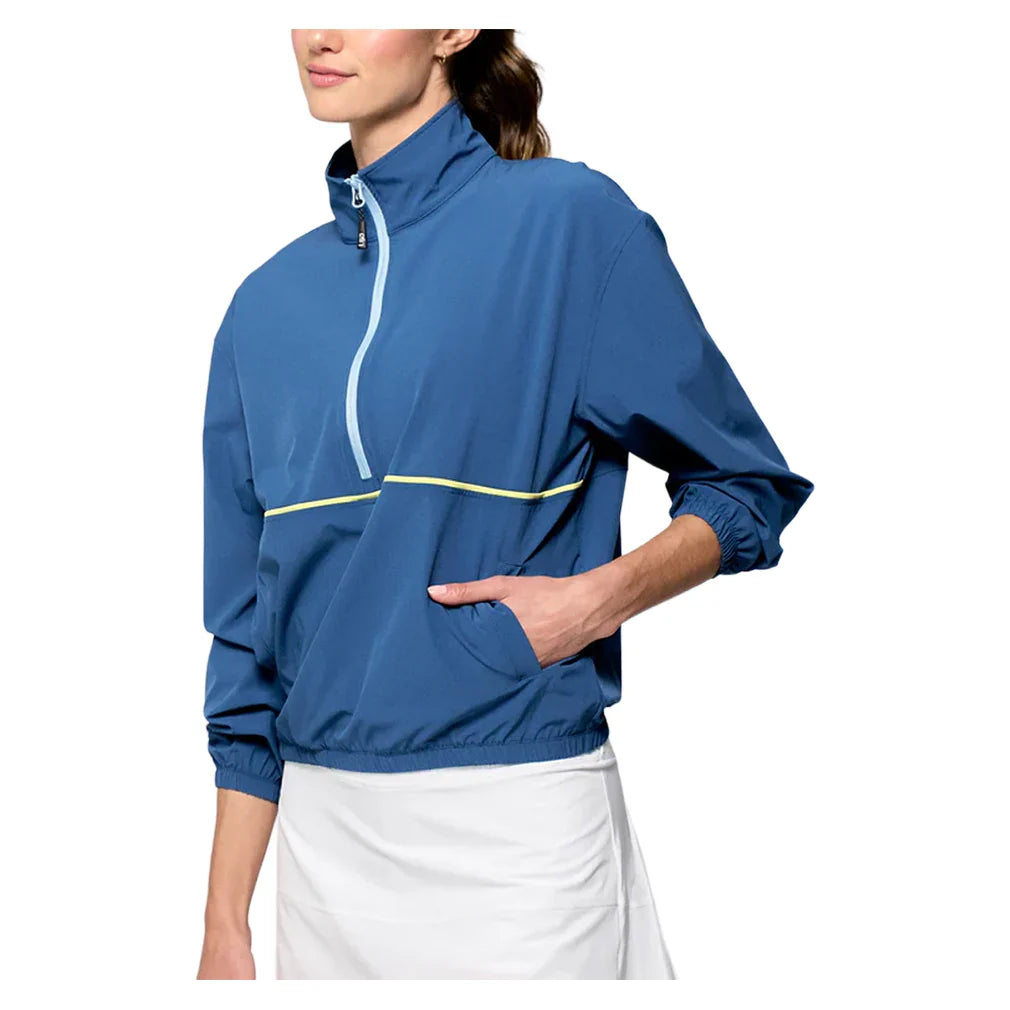 Women's Edge Jacket Denim Blue and Peridot