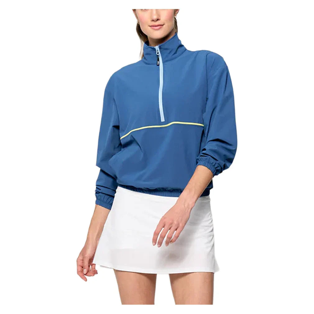 Women's Edge Jacket Denim Blue and Peridot