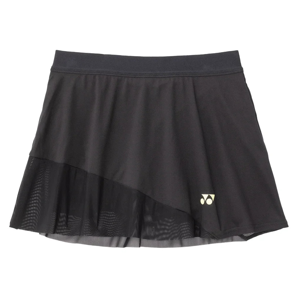 Women's Tournament Tennis Skort, Yonex, Black, Tennis Express, 26186-BLACK-1