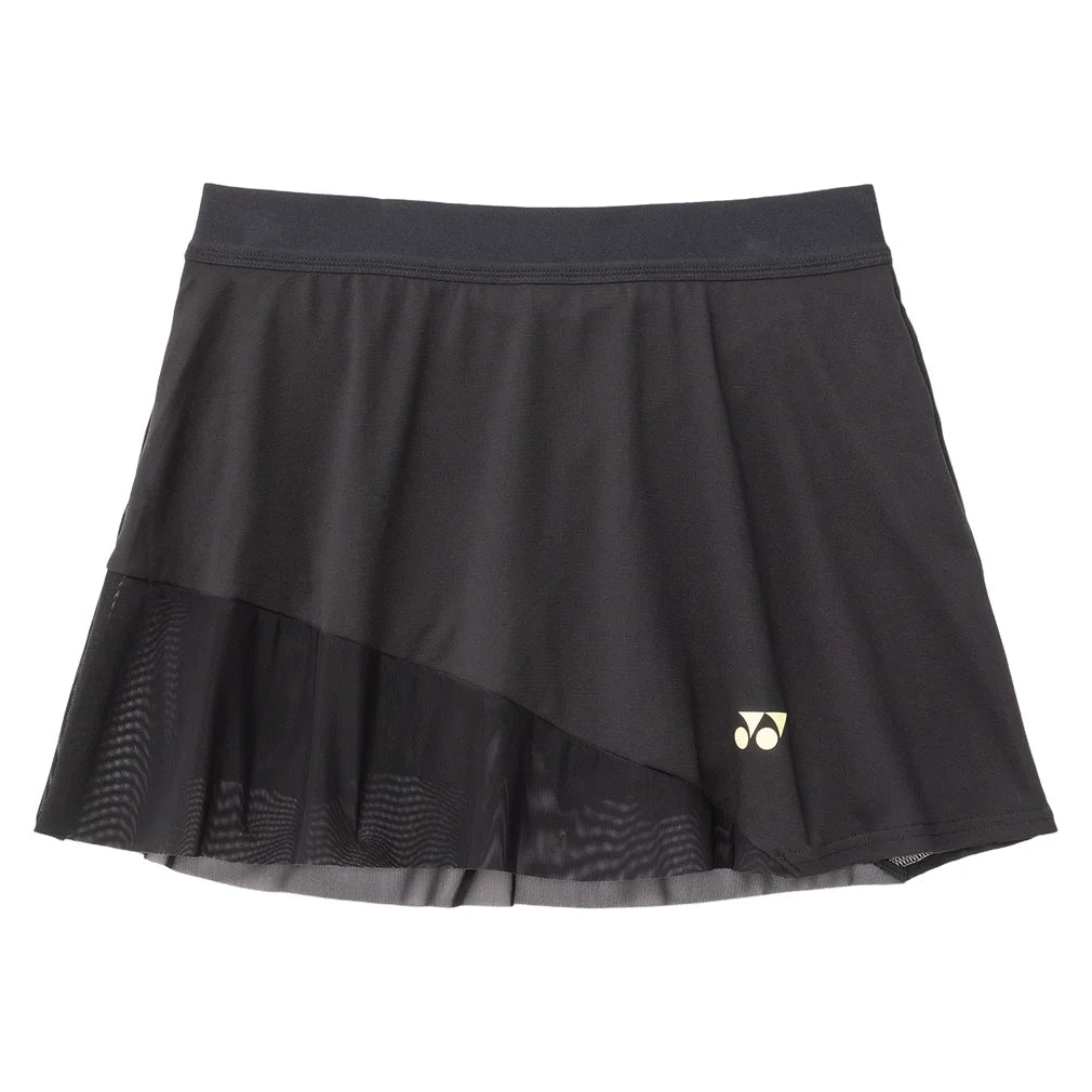 Women's Tournament Skort, Yonex, Black, Pickleball Express, 26186-BLACK-1