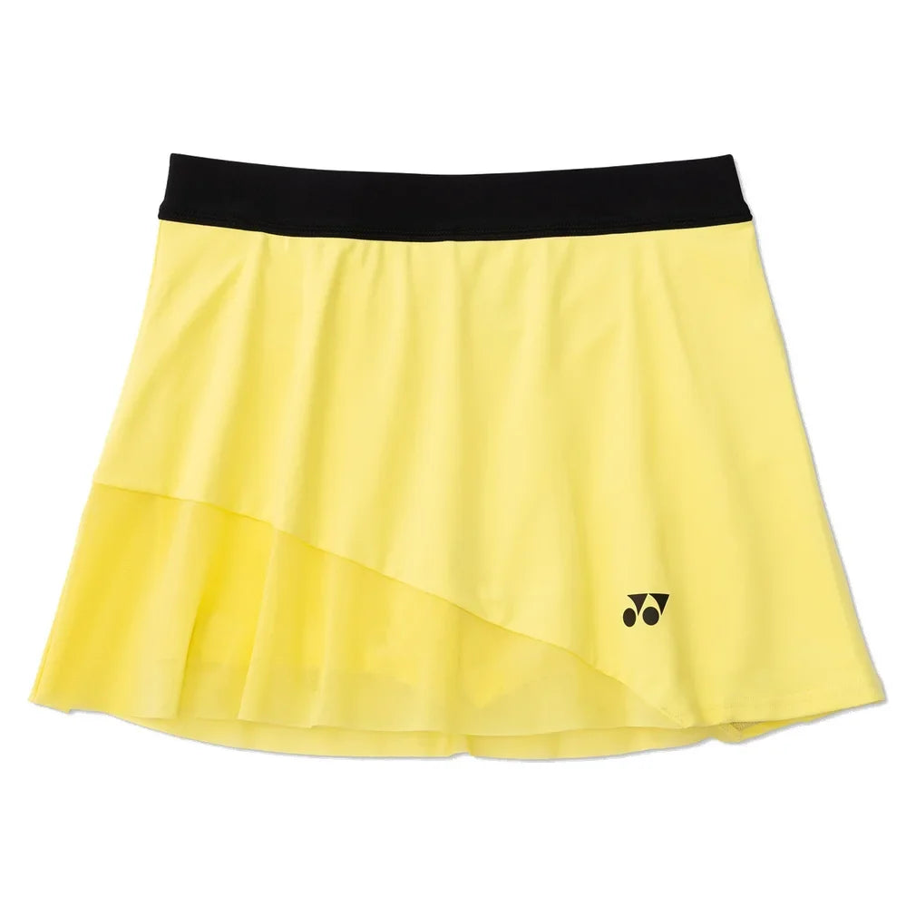 Women's Tournament Tennis Skort, Yonex, Pale Yellow, Tennis Express, 26186-PALE-YELLOW-3
