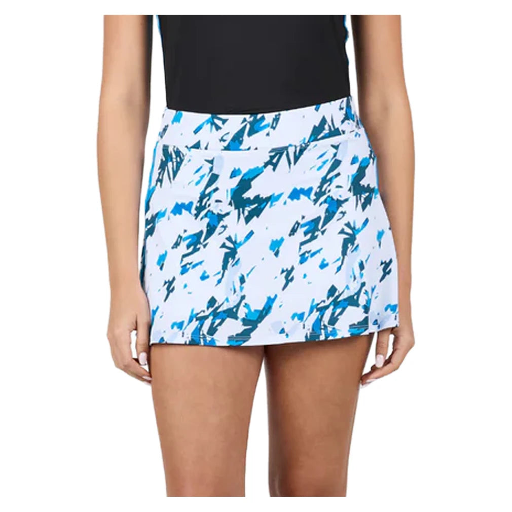 Women's Electric Blue 14 Inch  Skort Crystal Glow
