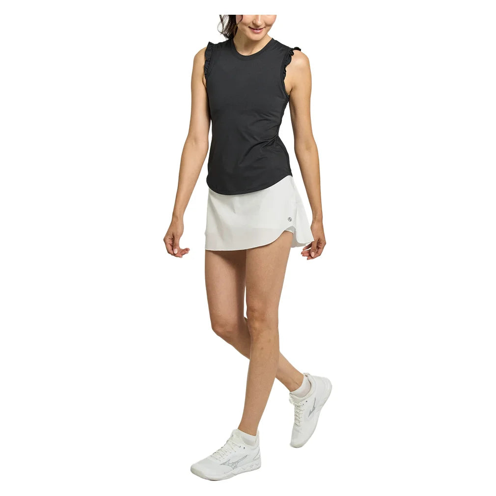 Women's Flight Tank Black, Lija, Pickleball Express, 26A-1006F26-2