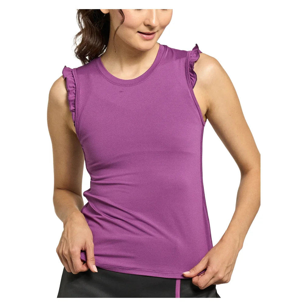 Women's Flight Tank Violet, Lija, Violet, Pickleball Express, 26A-1006H26-VIOLET-1