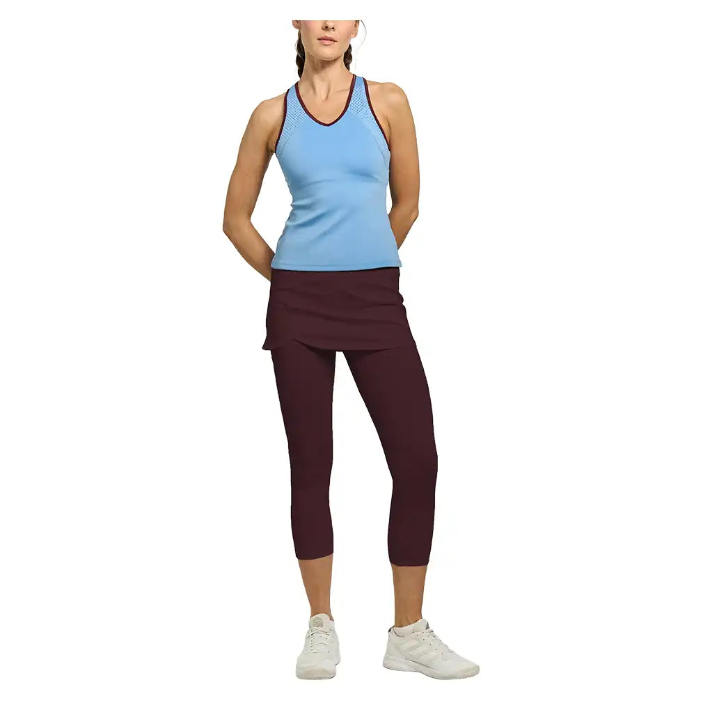 Women's Starter Tank Bluebell and Cabernet