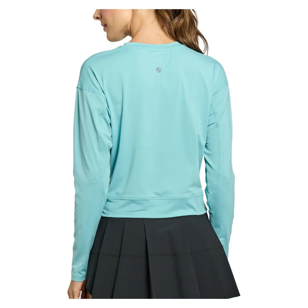 Women's Rally Long Sleeve Top Moonstone, Lija, Pickleball Express, 26A-1985F26-1