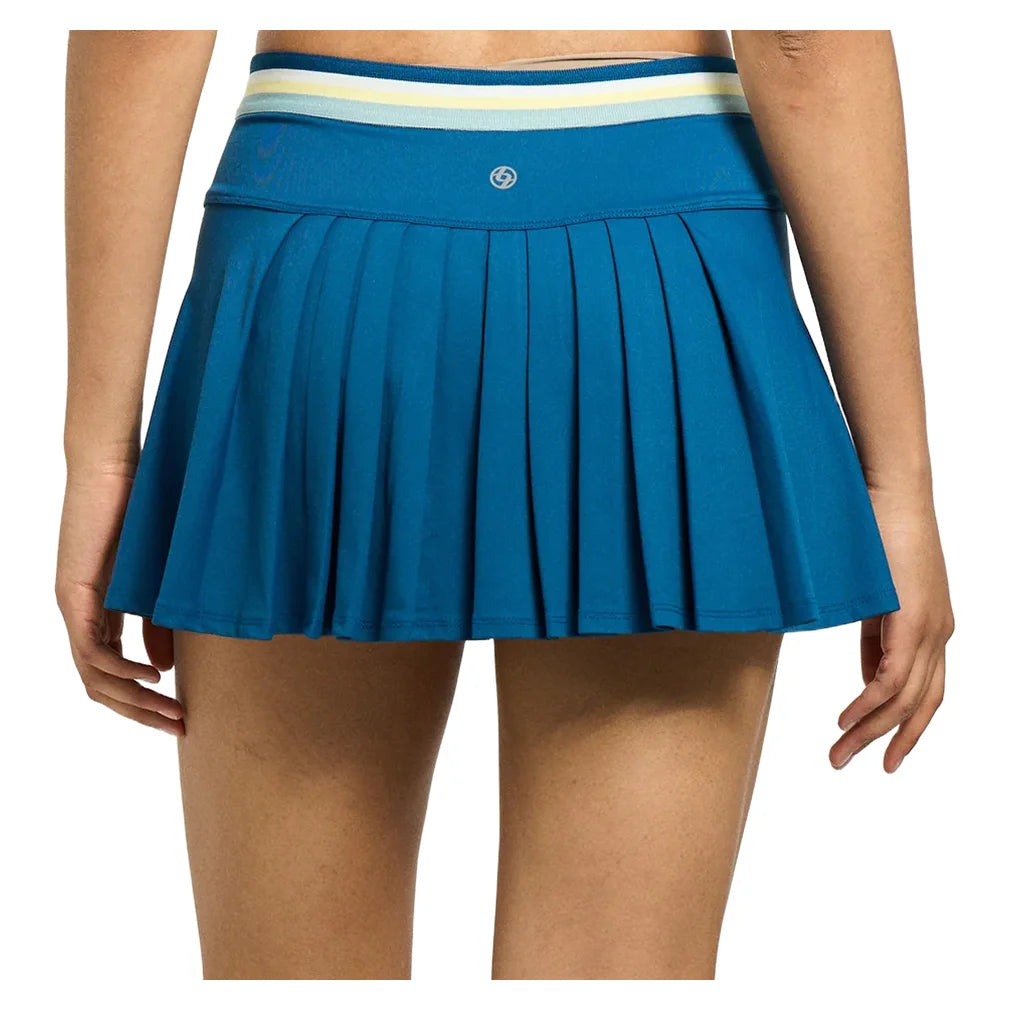 Women's Step 13 Inch Skort Poseidon and Multi, Lija, Pickleball Express, 26A-4722MMF26-1