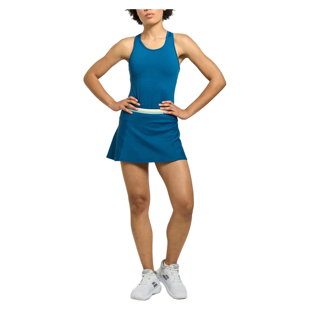 Women's Step 13 Inch Skort Poseidon and Multi, Lija, Pickleball Express, 26A-4722MMF26-2