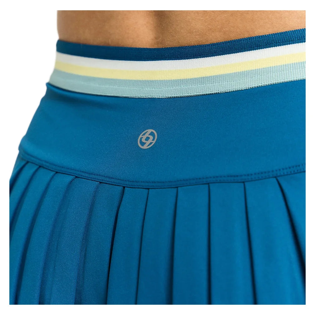 Women's Step 13 Inch Skort Poseidon and Multi, Lija, Pickleball Express, 26A-4722MMF26-3