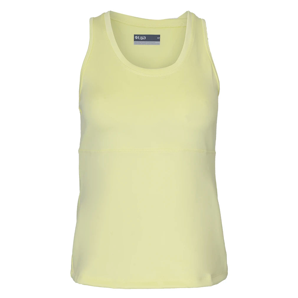 Women's Peek Tennis Tank Pastel Yellow