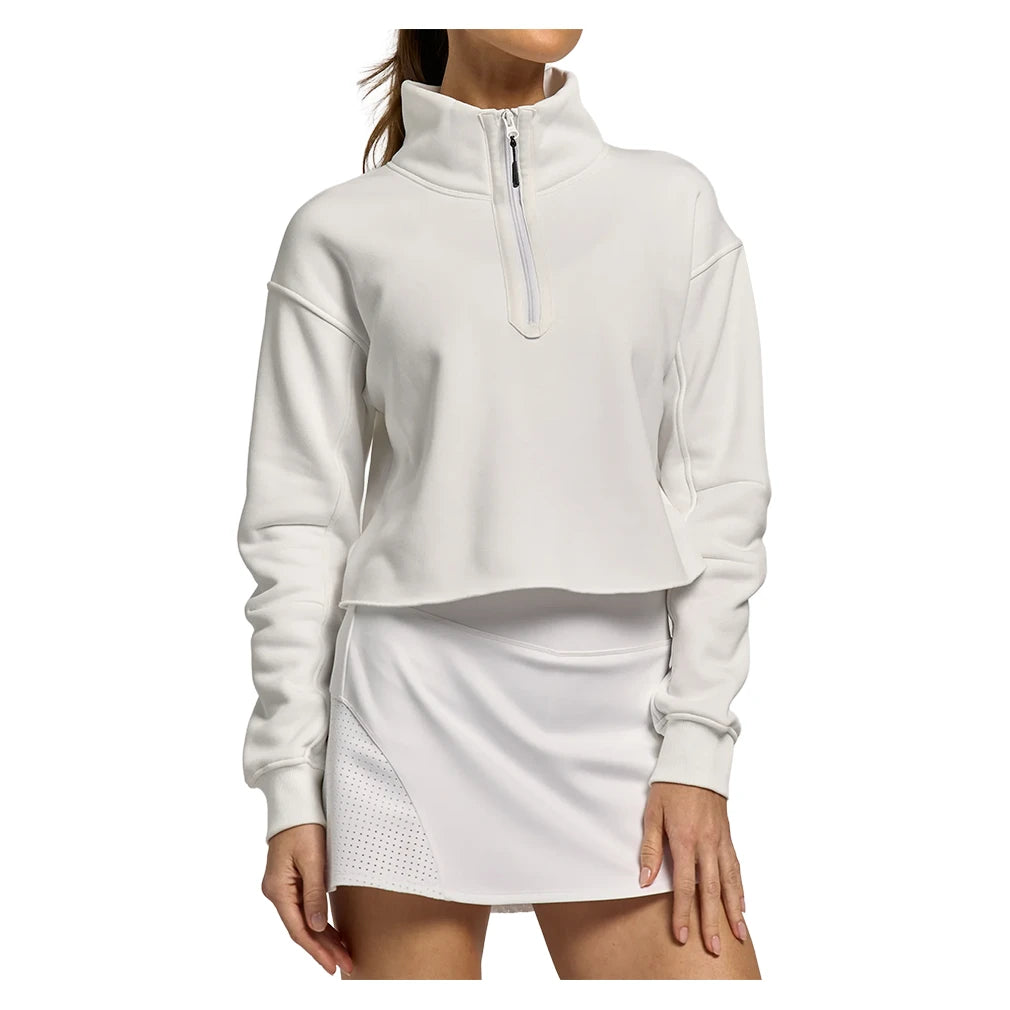 Women's Zip It Up Court Pullover White