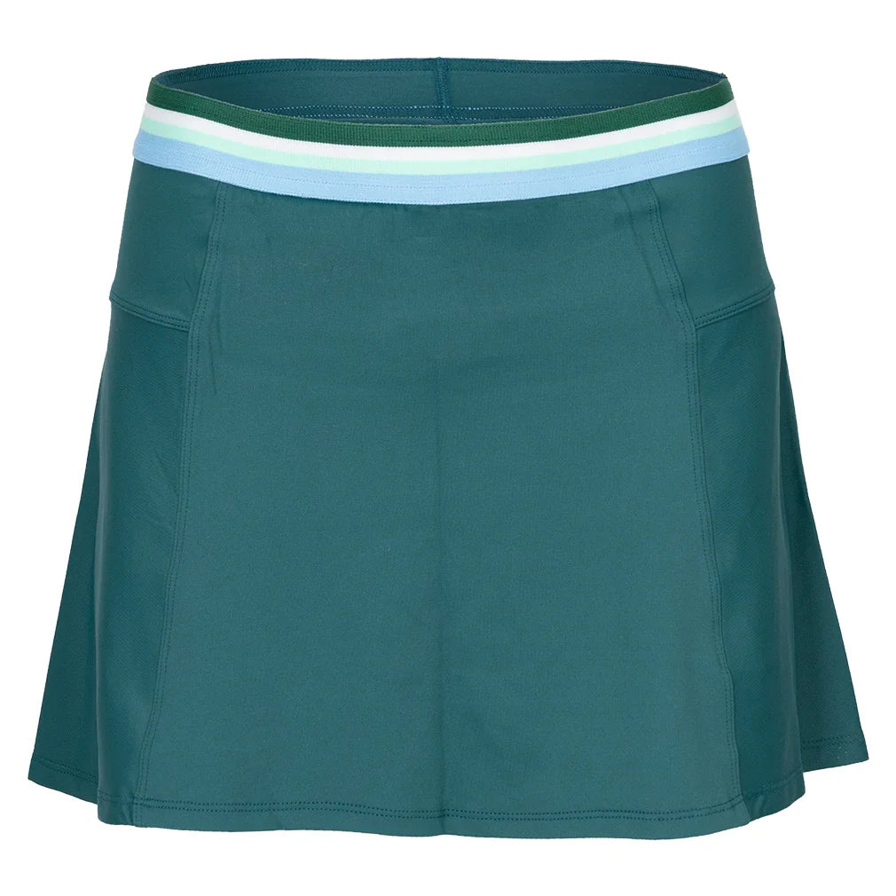 Women's 13 Inch Step Skort Everglade and Multicolor