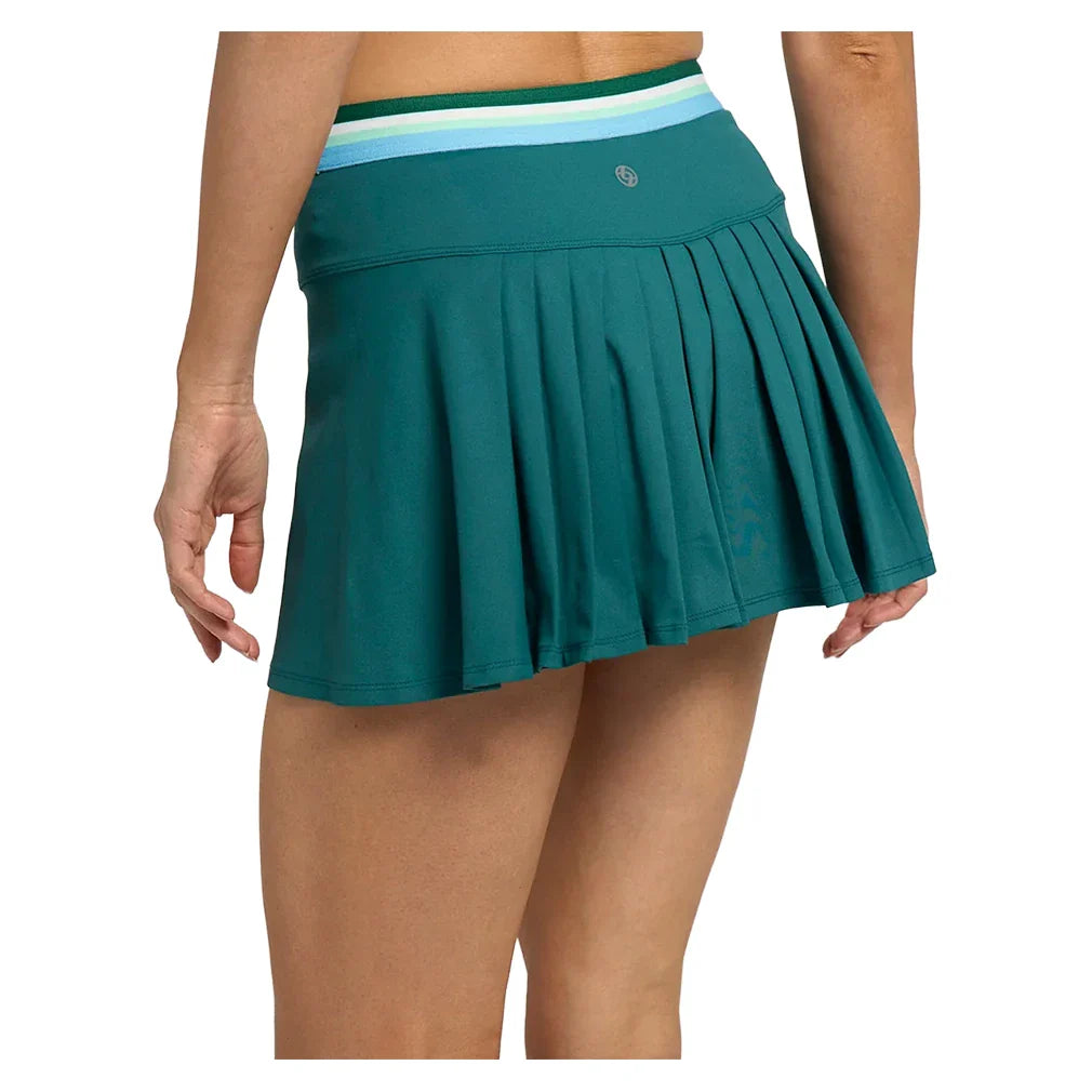 Women's 13 Inch Step Skort Everglade and Multicolor