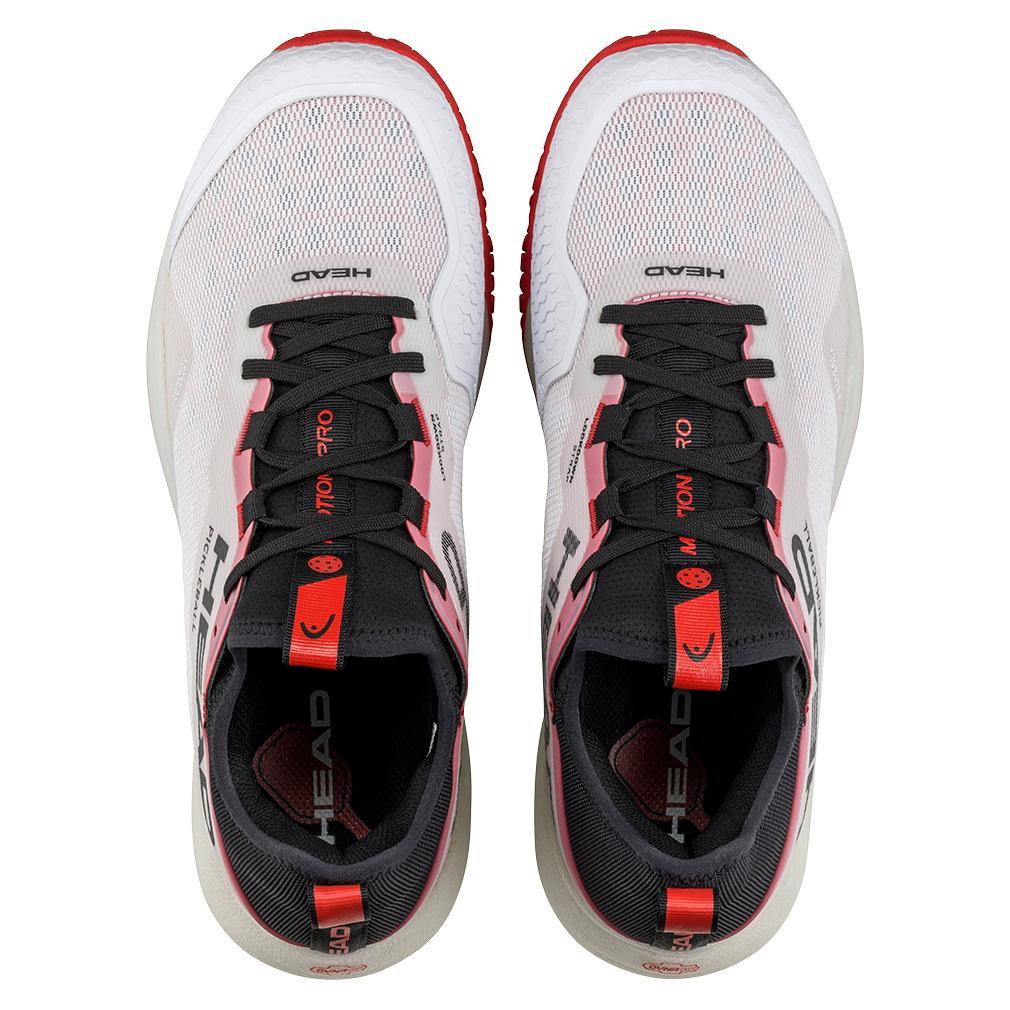 Men's Motion Pro Pickleball Court Shoes White and Red