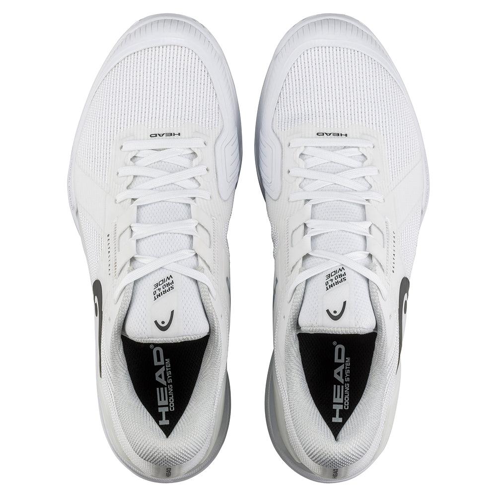 Men's Sprint Pro 4.0 Wide Court Shoes White and Black