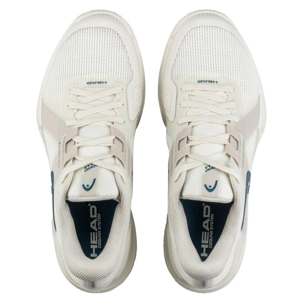 Women's Sprint Pro 4.0 Court Shoes Chalk White and Twilight Blue