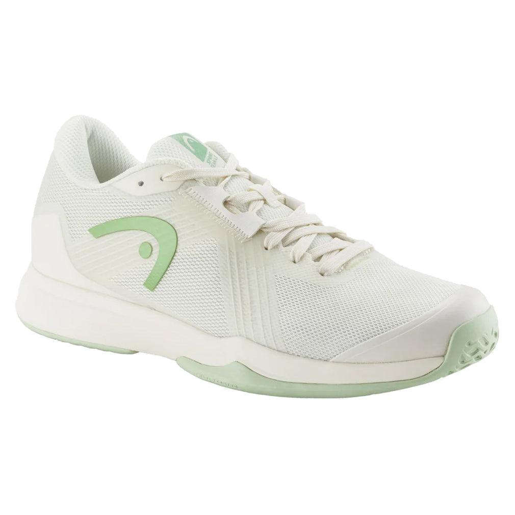 Women's Sprint Team 4.0 Court Shoes Chalk White and Light Green